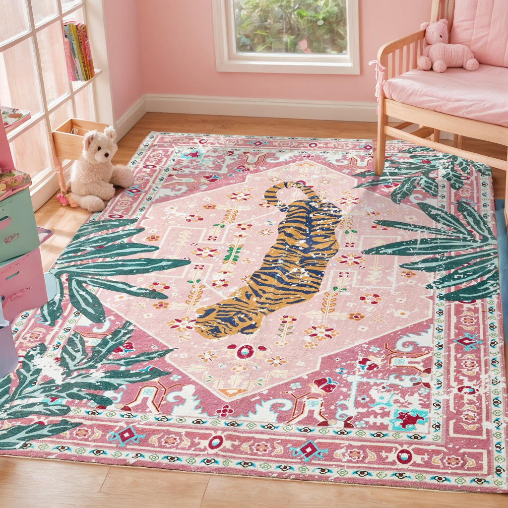 Vintage Tiger Jungle Rug