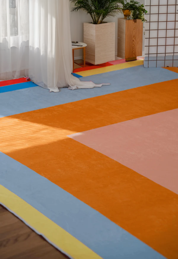 Modern Geometric Print Rug