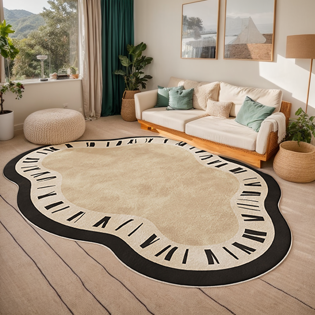 Melted Clock Surreal Area Rug