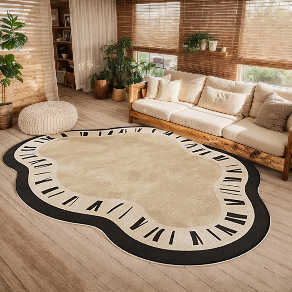 Melted Clock Surreal Area Rug