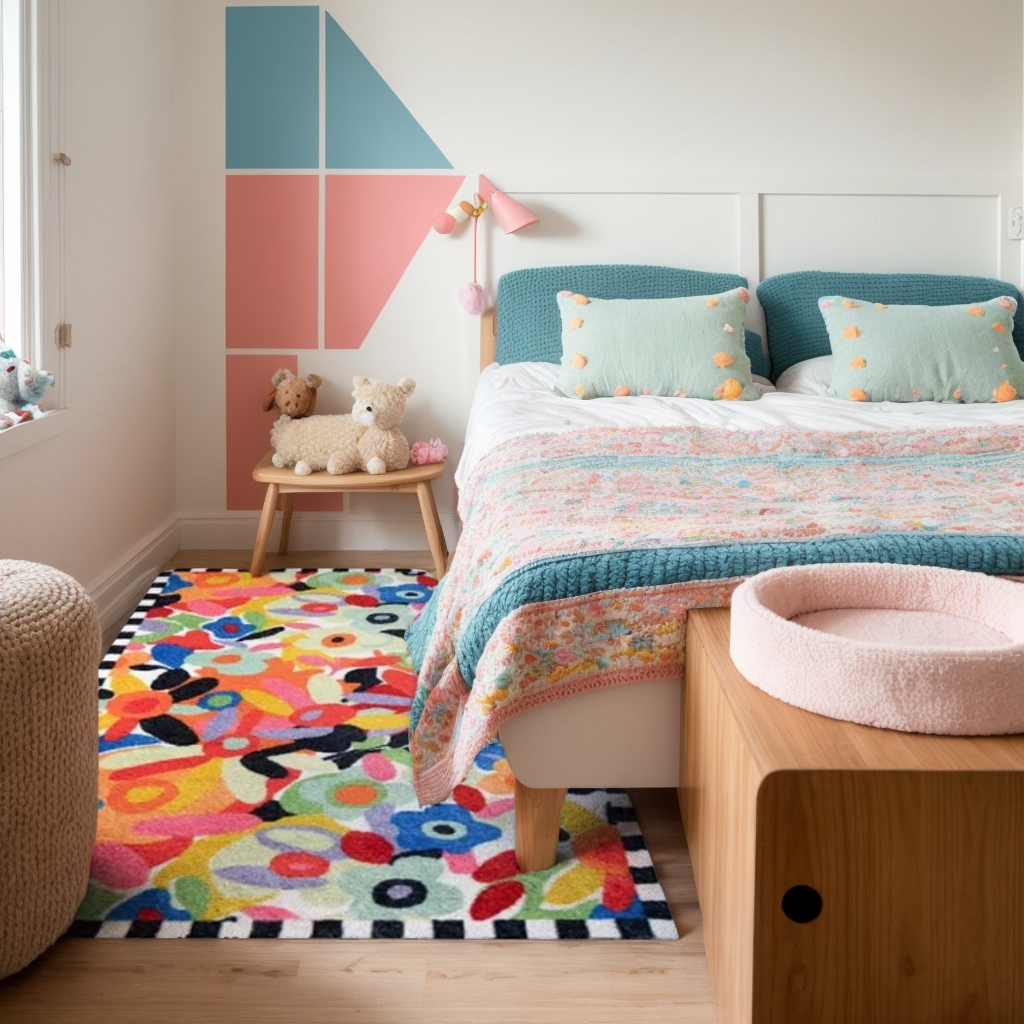 Colorful Pop Floral Rug