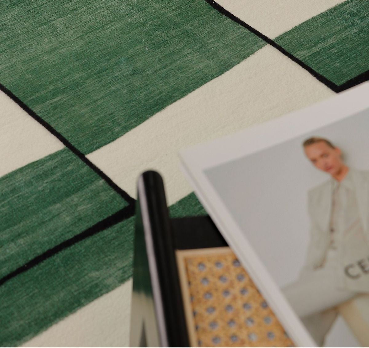 Modern Geometric Plush Rug