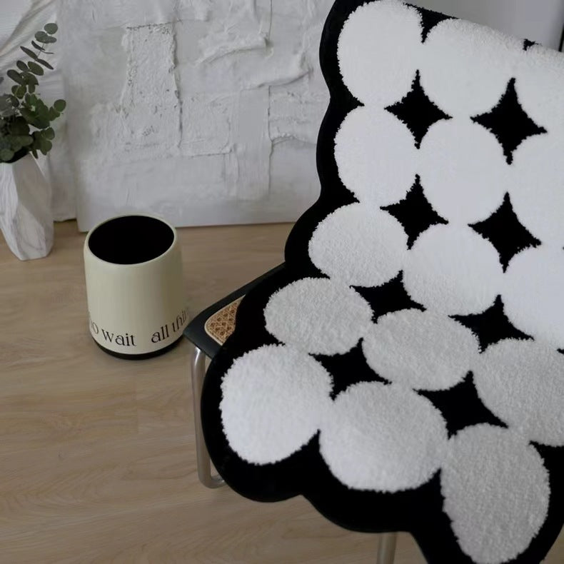 Scalloped Nordic Geometric Rug