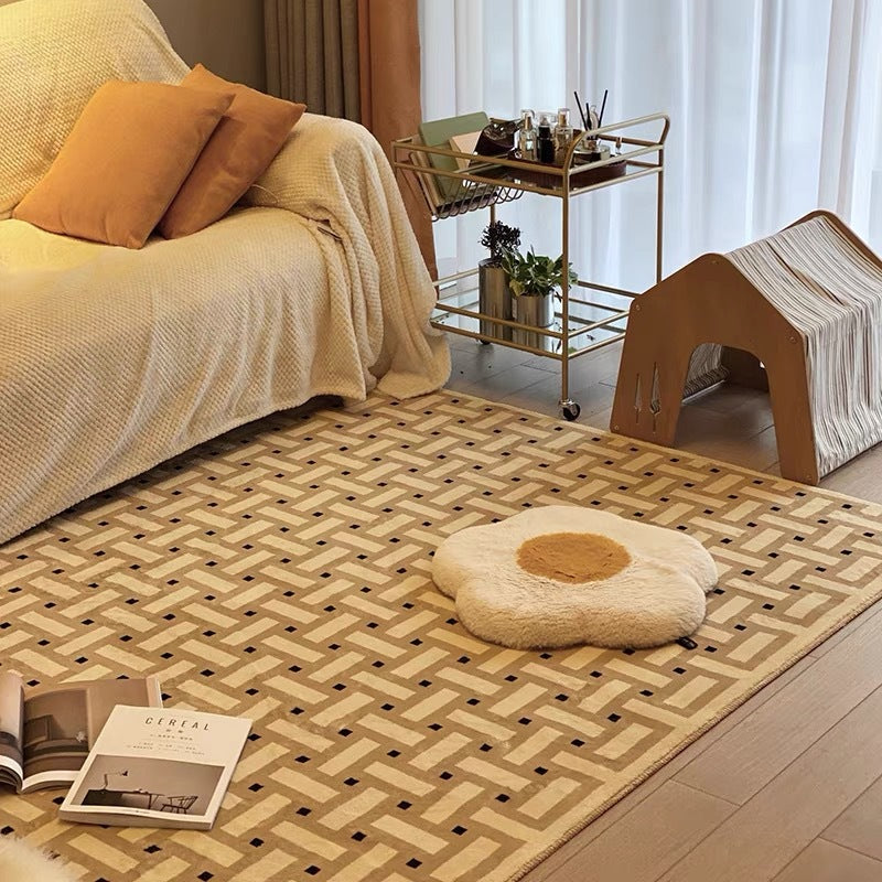 Vintage Woven Grid Rug