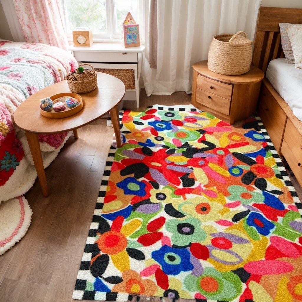 Colorful Pop Floral Rug