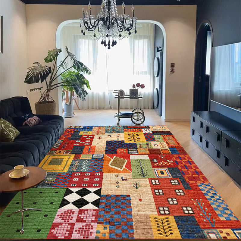 Bohemian Tribal Patchwork Rug