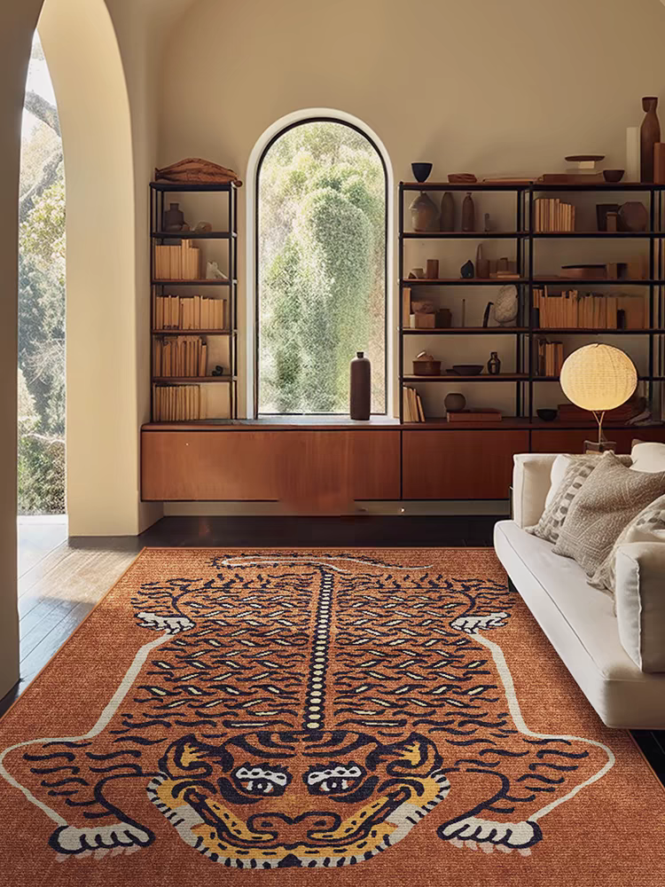 Vintage Tibetan Tiger Rug